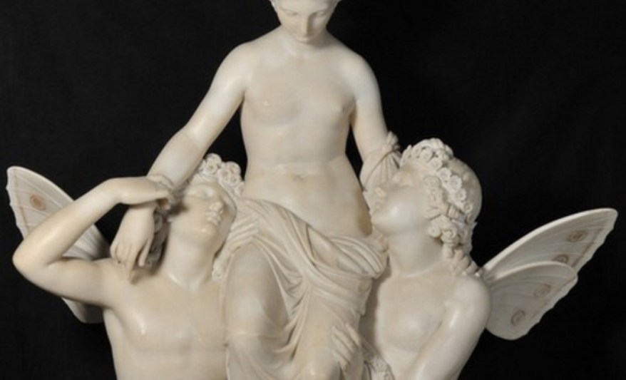 La Scultura del giorno: Psiche trasportata dagli Zefiri di John&nbsp;Gibson