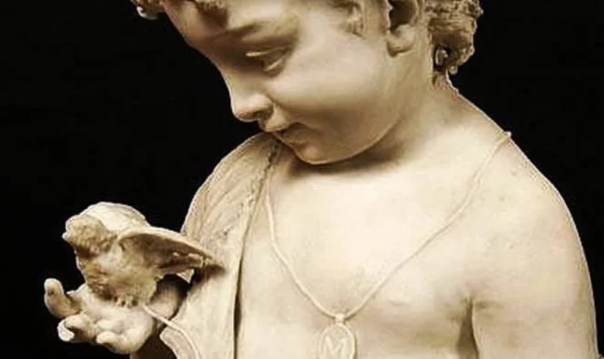 La Scultura del giorno: il Bambino con l’Uccellino dell’Argenti