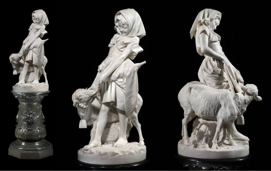La Scultura del giorno: Maria e il suo agnello di&nbsp;Bortone