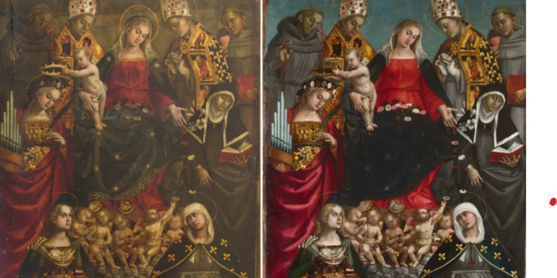 Attribuita al Signorelli la Pala di Santa Cecilia di Città di Castello ...