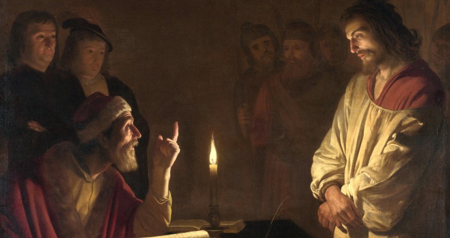 Le opere della Pasqua: Cristo davanti a Caifa di Gherardo delle&nbsp;Notti