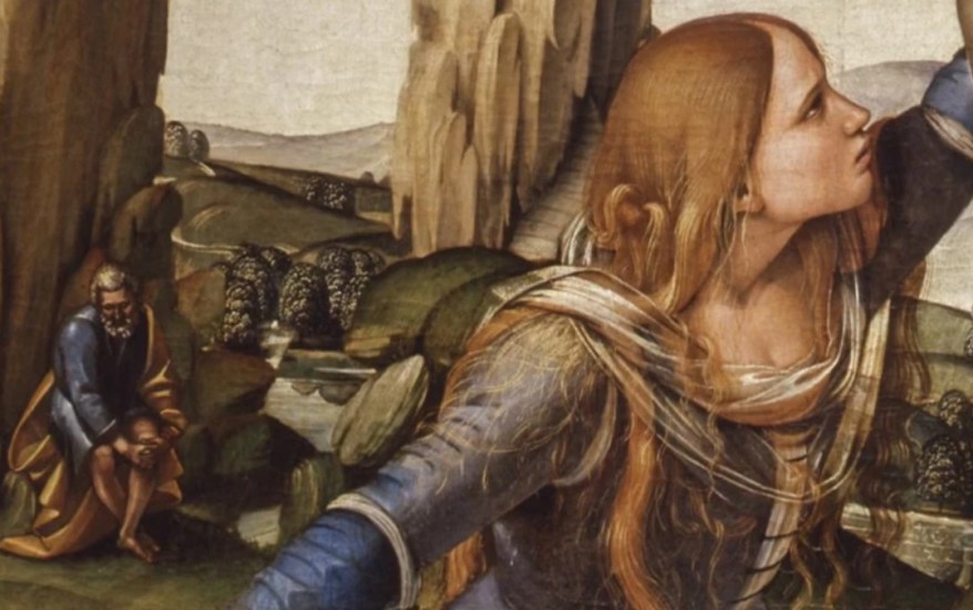 Il Dipinto del giorno: il Crocifisso con la Maddalena del Signorelli