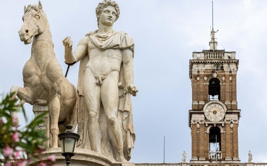 Piazza del Campidoglio: ultimato il restauro dei&nbsp;Dioscuri
