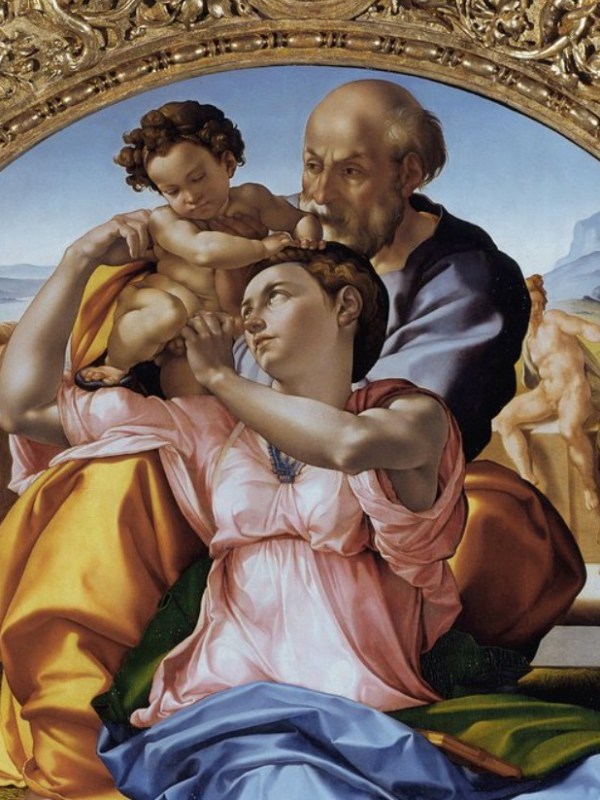 La cornice del Tondo Doni: i misteri, i simboli e le cinque teste&nbsp;scolpite