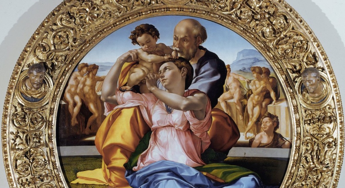 La cornice del Tondo Doni: i misteri, i simboli e le cinque teste&nbsp;scolpite