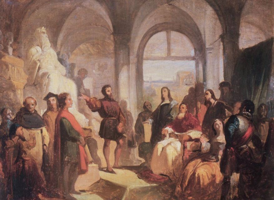 Michelangelo 550: io che presento il Mosè ai grandi uomini del mio&nbsp;tempo