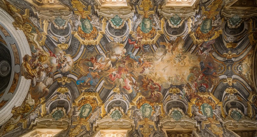 La Volta affrescata della Cappella di Sansevero a Napoli