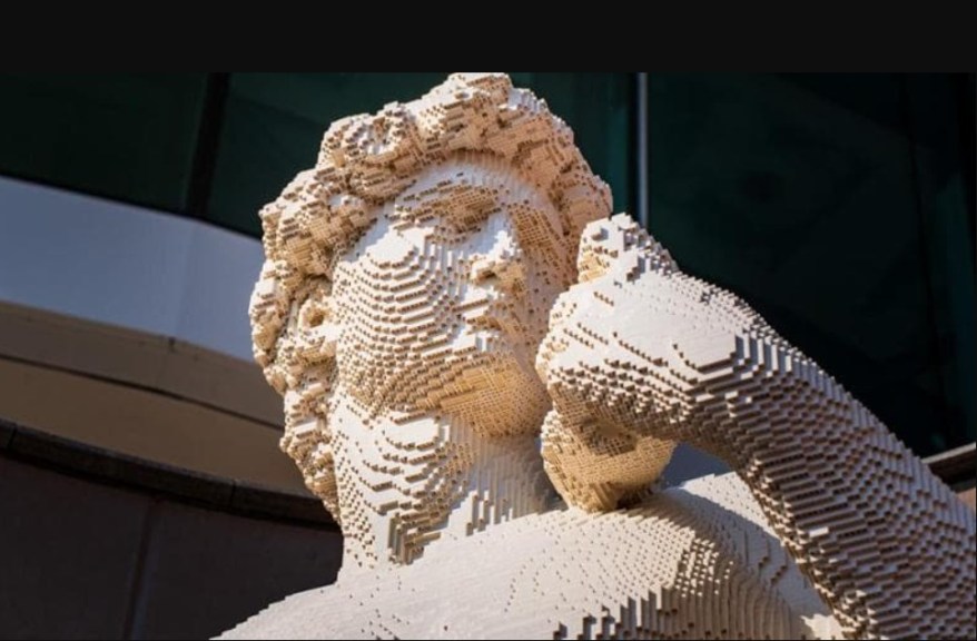 Il David realizzato con 635mila mattoncini&nbsp;Lego