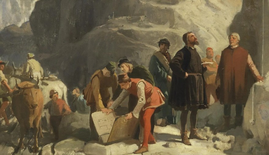 Michelangelo 550: Io alle cave nel dipinto del&nbsp;Gatti