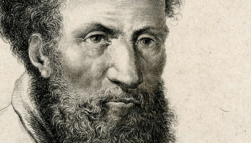 Michelangelo 550: la litografia che mi ritrae di Agostino&nbsp;Aglio