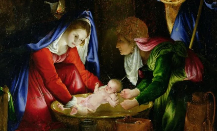 La Natività con la levatrice di Lotto a Milano per&nbsp;Natale
