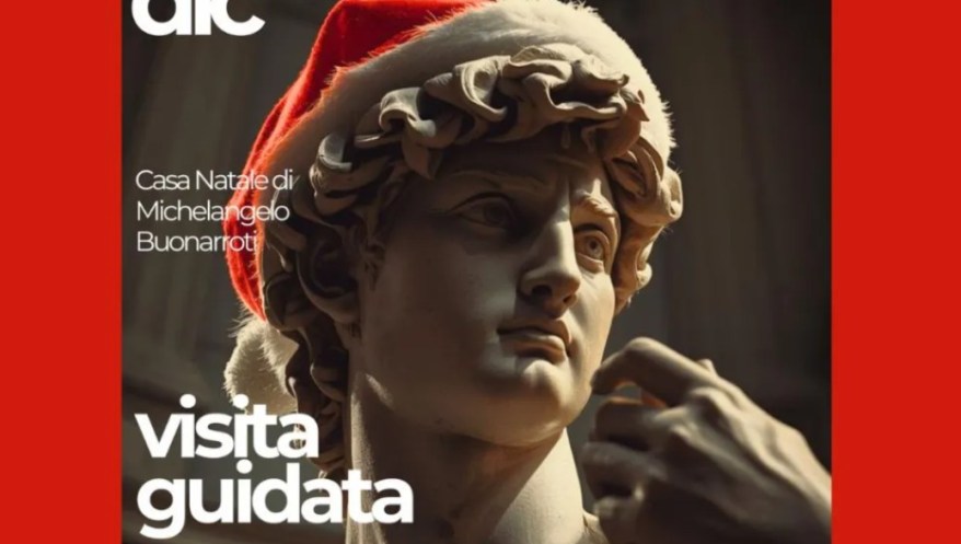 David AI per la locandina di un Museo che porta il mio nome: il ‘Museo Casa Natale Michelangelo’