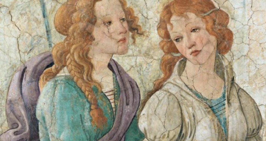 L’affresco di Venere e le Tre Grazie del Botticelli al Louvre