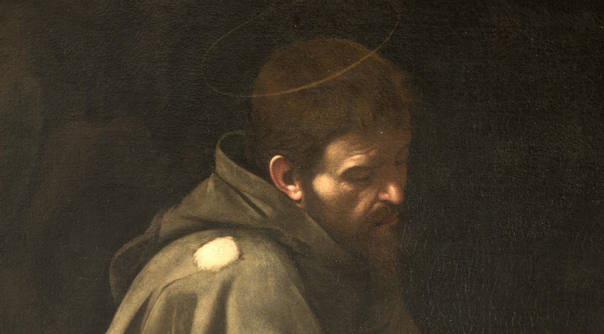 San Francesco in meditazione di Caravaggio a Palazzo&nbsp;Barberini