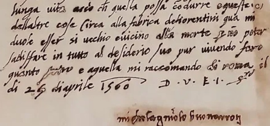 La Sala Grande era troppo bassa: lo scrissi a Cosimo&nbsp;I