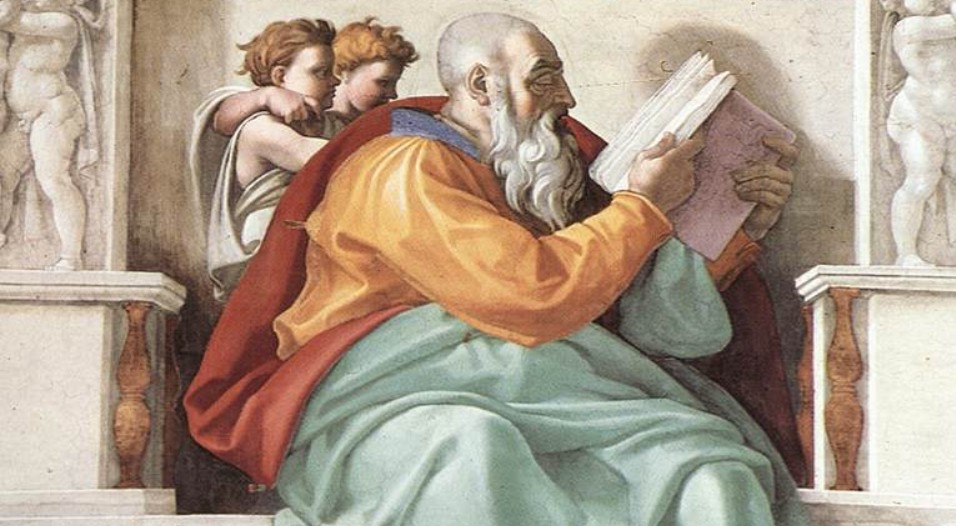 Il Profeta Zaccaria nella Cappella Sistina: la sua visione sopra&nbsp;l’ingresso