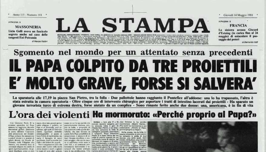 13 maggio 1981: l’attentato a Papa Giovanni Paolo II e la memoria incisa in Piazza San&nbsp;Pietro