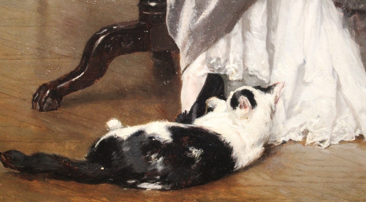 Il gatto ruba la scena: il fascino irresistibile de Il gioco del gatto di Gustave Léonard de&nbsp;Jonghe