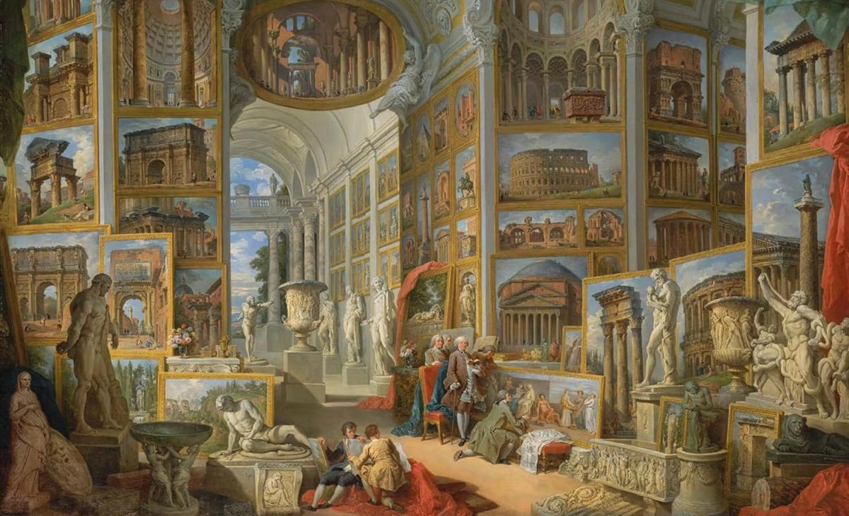 Galleria di vedute di Roma Antica, il capolavoro di Giovanni Paolo Panini che celebra la grandezza eterna di&nbsp;Roma