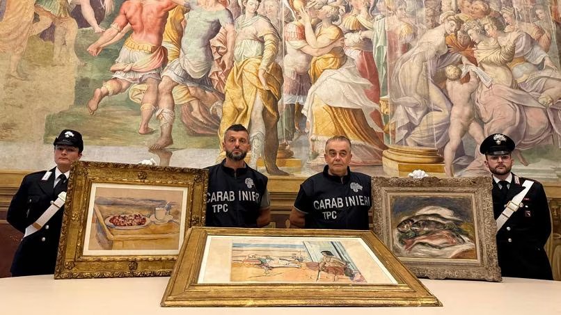 Recuperati i tre quadri di Cézanne, Renoir e Matisse rubati alla Fondazione Magnani Rocca