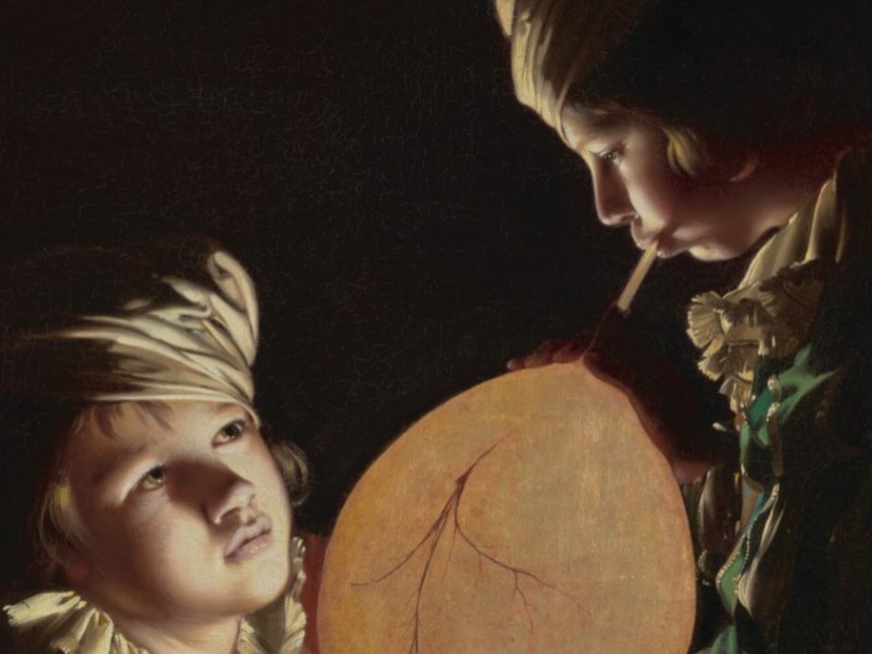 Due ragazzi, una candela e una vescica di maiale: il curioso dipinto di Joseph Wright of&nbsp;Derby