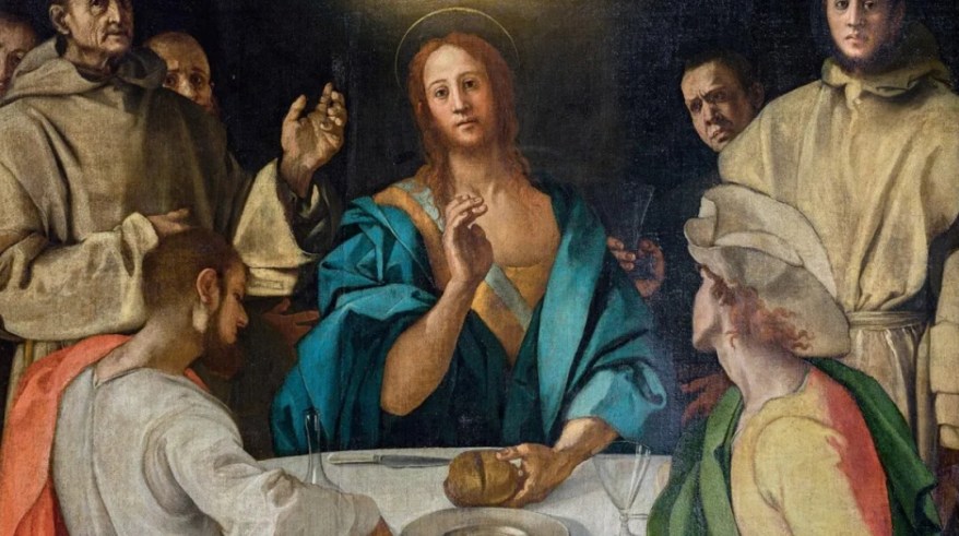Cena in Emmaus di Pontormo: il pane, il gatto e il cane alle Scuderie del Quirinale